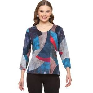 NEW PARSLEY & SAGE georgia top in blue multi